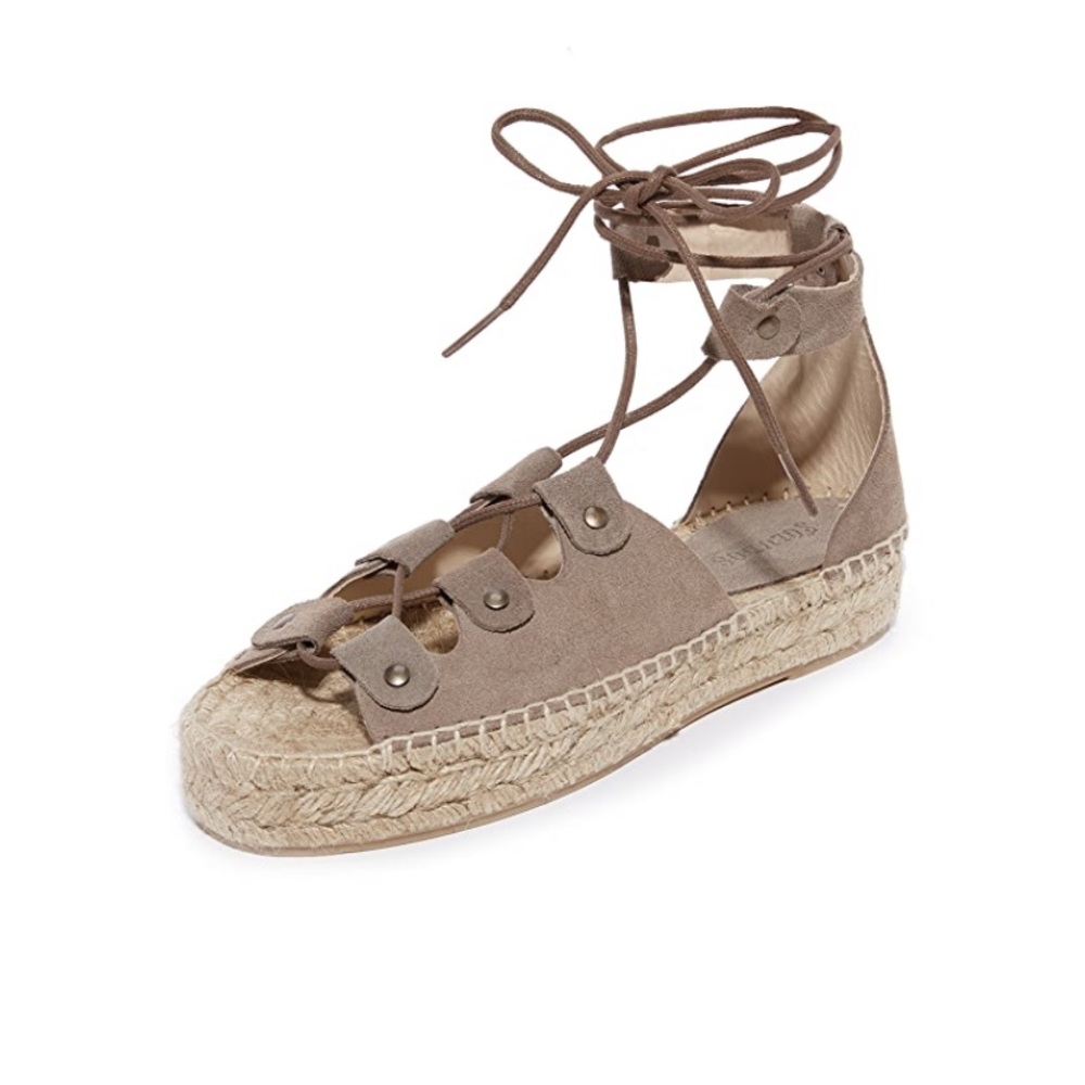 Soludos Ghillie Platform Lace Up Sandals